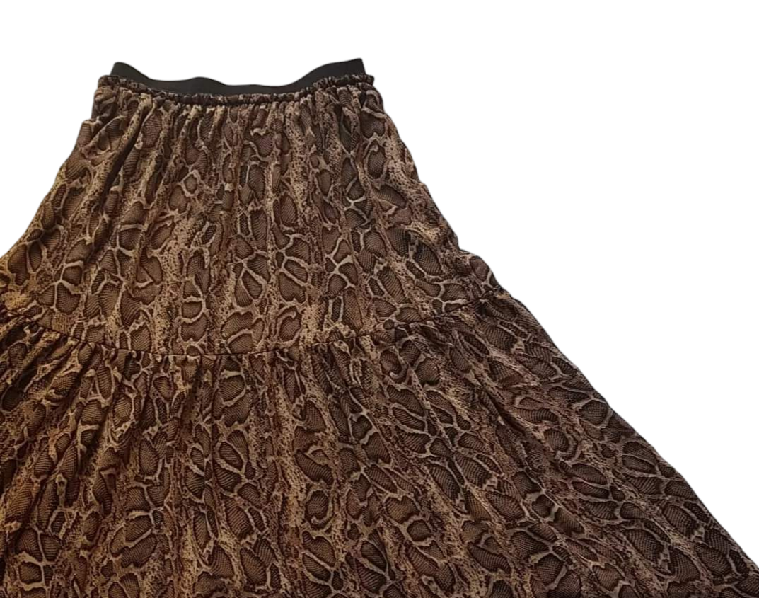 Snake printed skirt