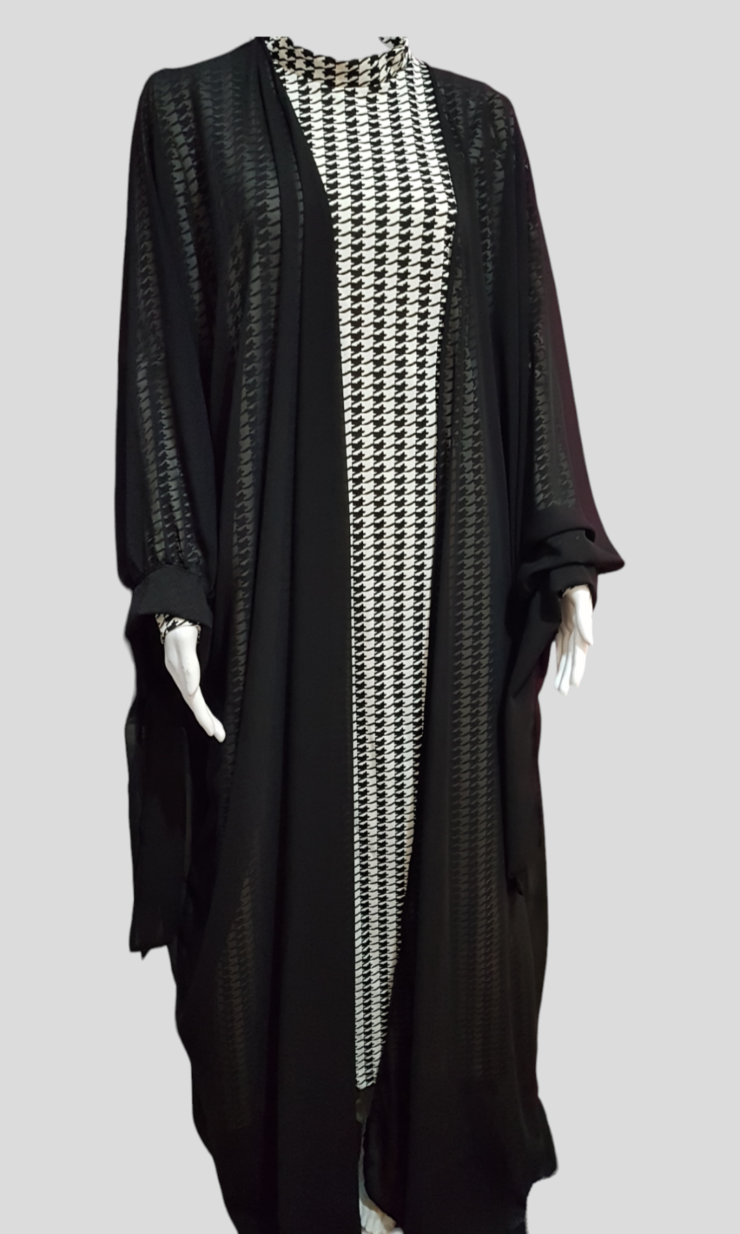 Oversize chiffon abaya