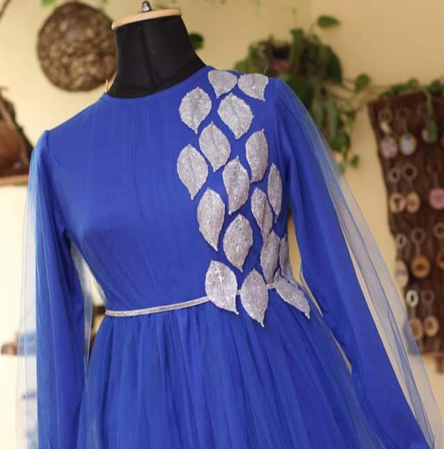 Royal bllue soiree dress